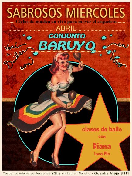 SABROSOS MIÉRCOLES CONJUNTO BARUYO Y CLASES DE BAILE
