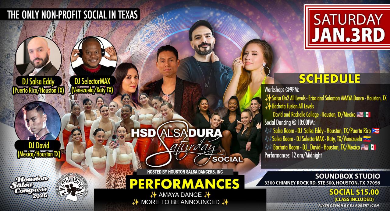 January Salsadura Saturday Social