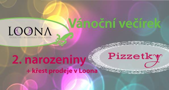 Vánoční večírek Studia Loona a 2. narozeniny Pizzetek