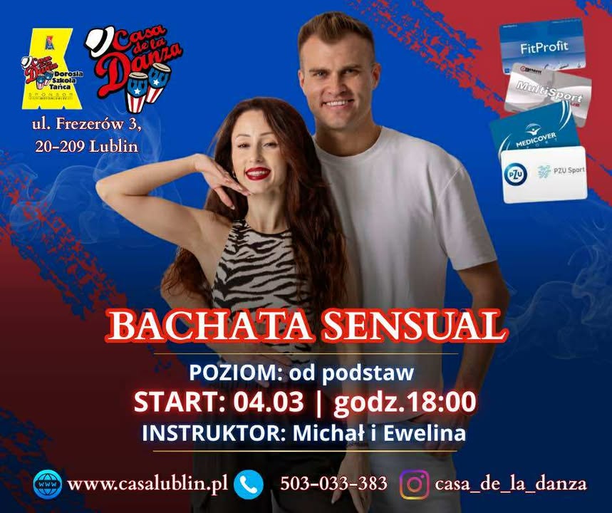 ❄ NOWY KURS ❄ BACHATA SENSUAL CASA DE LA DANZA MICHAŁ i EWELINA START 04.03