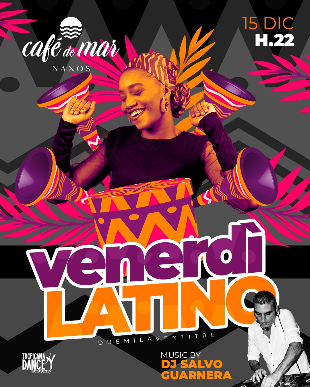 VENERDILATINO! 15Dicembre @Café de Mar - GIARDINI NAXOS