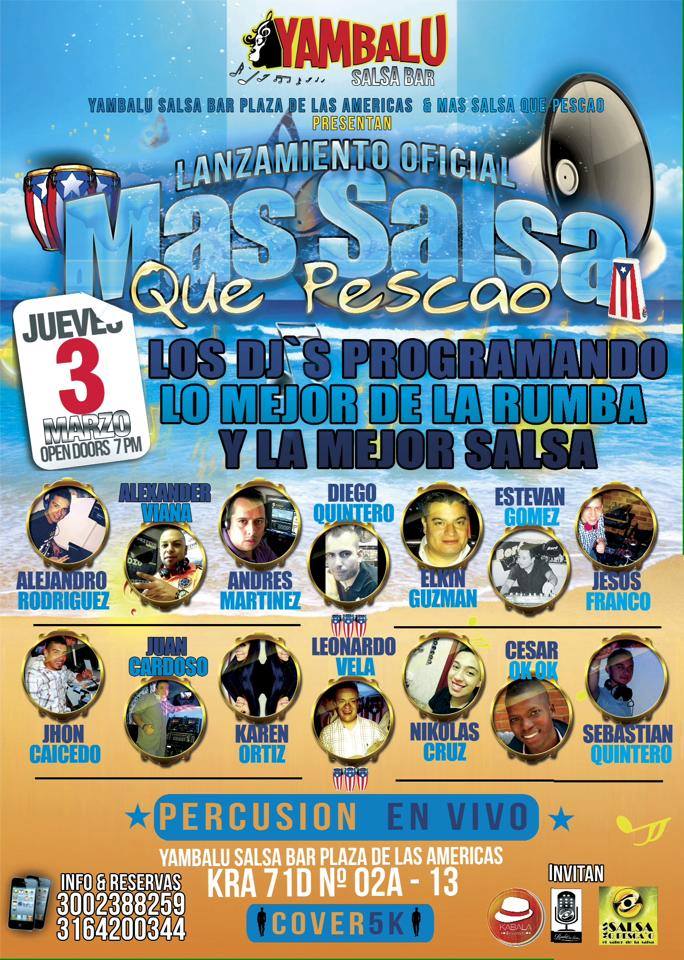 LANZAMIENTO OFICIAL DE MAS SALSA QUE PESCAO