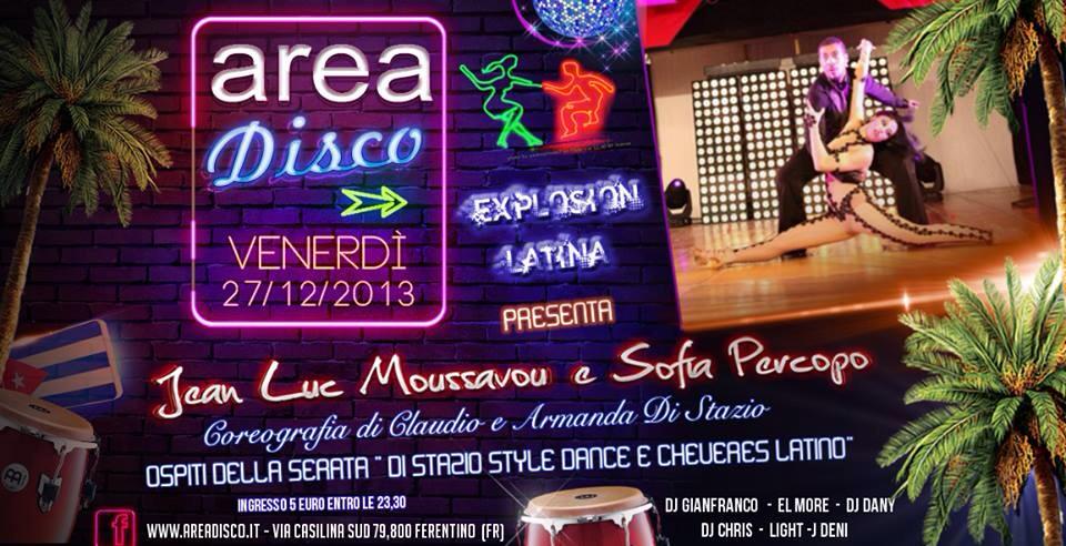 27 DICEMBRE SHOW COTTON MAMBO'S CLUB " AREA DISCO" FERENTINO