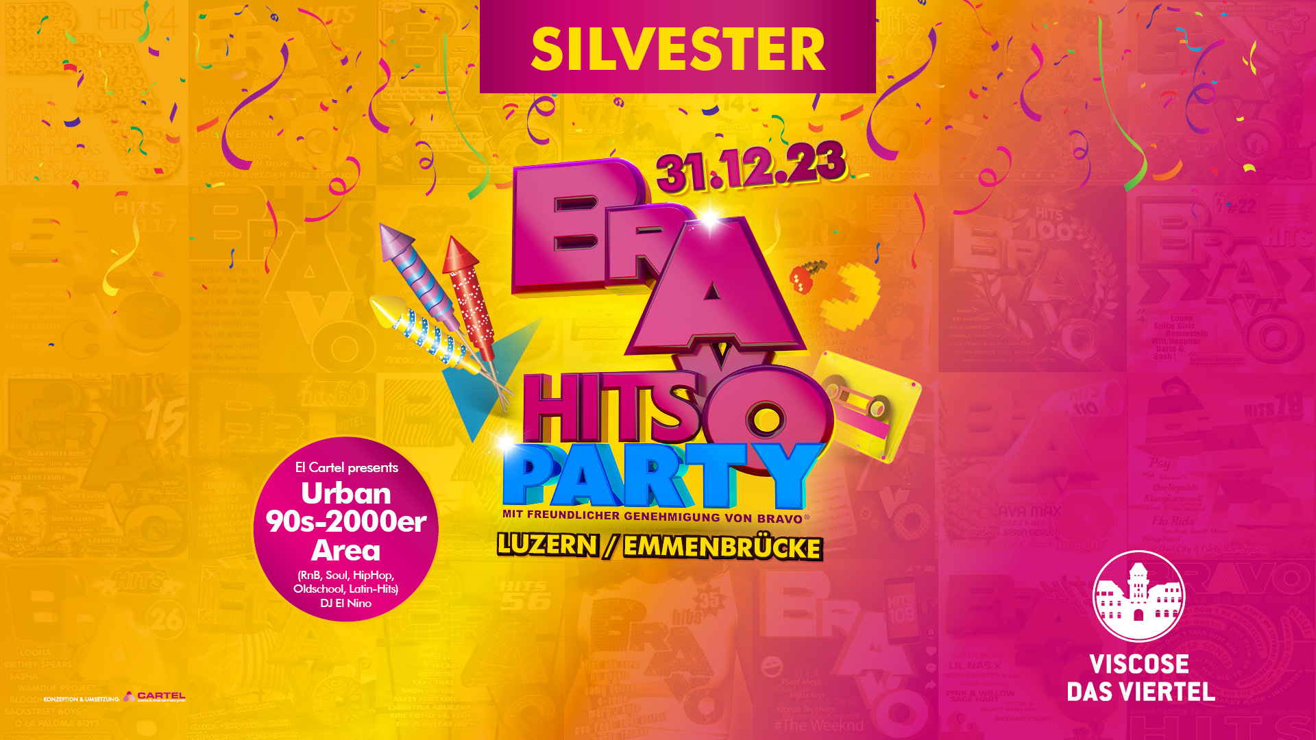 BRAVO Hits Silvester Party I Luzern I "Feier Deine Jugend!"