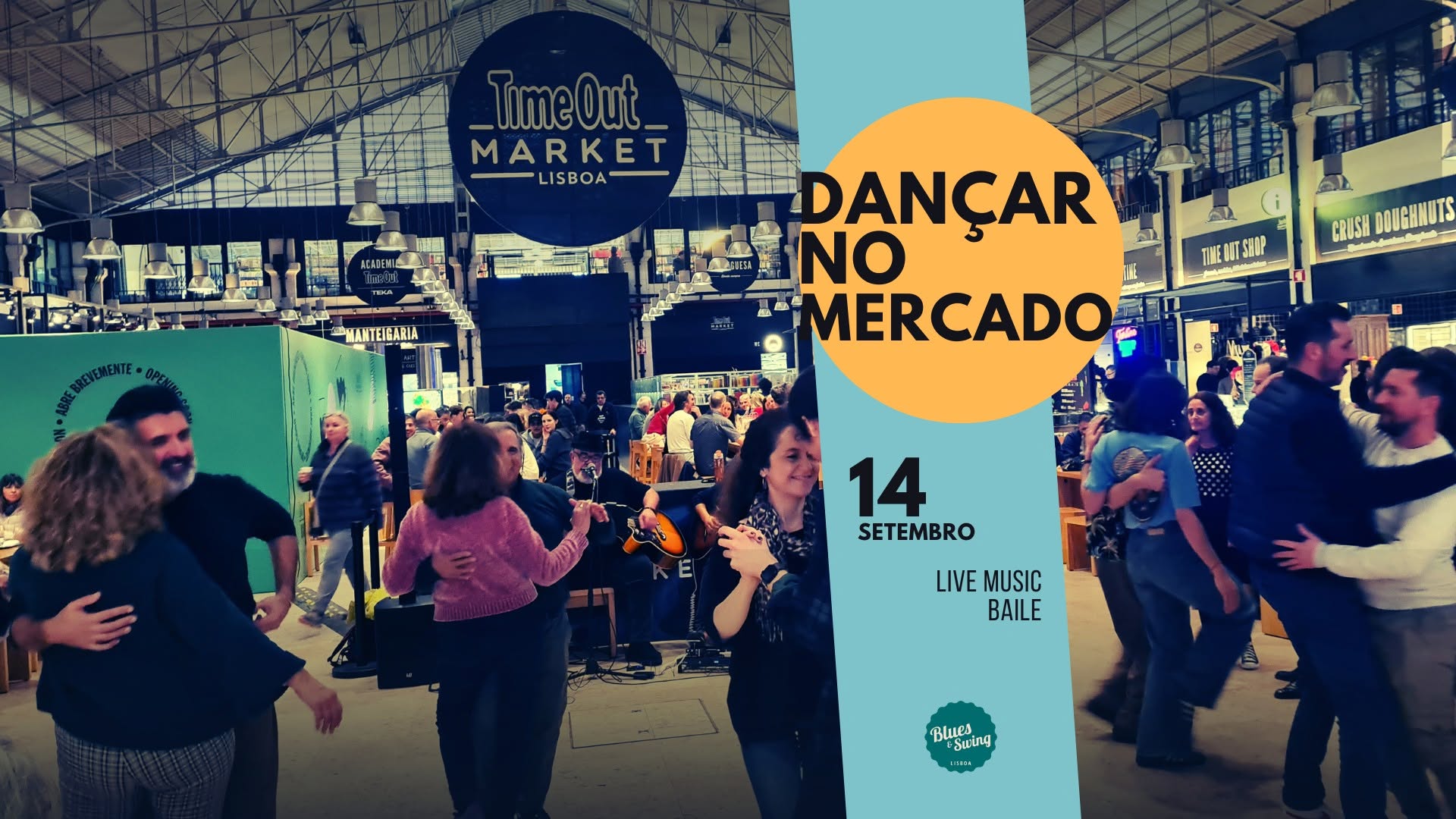 Dançar no Mercado com "Dwop Duo" Live Music&Dance