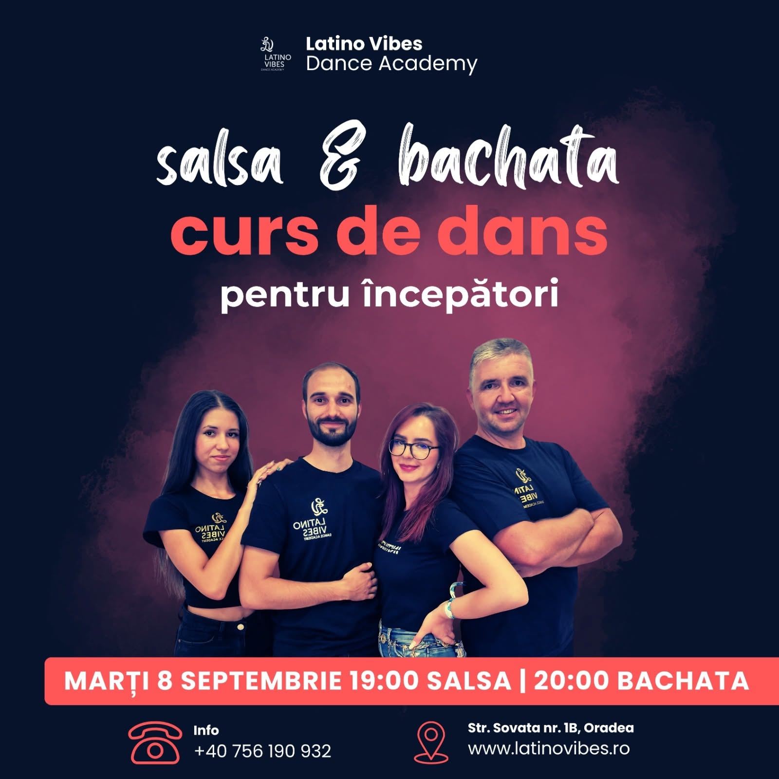 Curs de dans pentru incepatori Salsa & Bachata