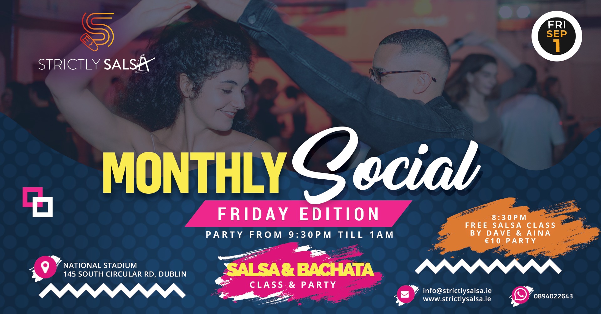 September Monthly Social - Friday Edition - Salsa & Bachata Night