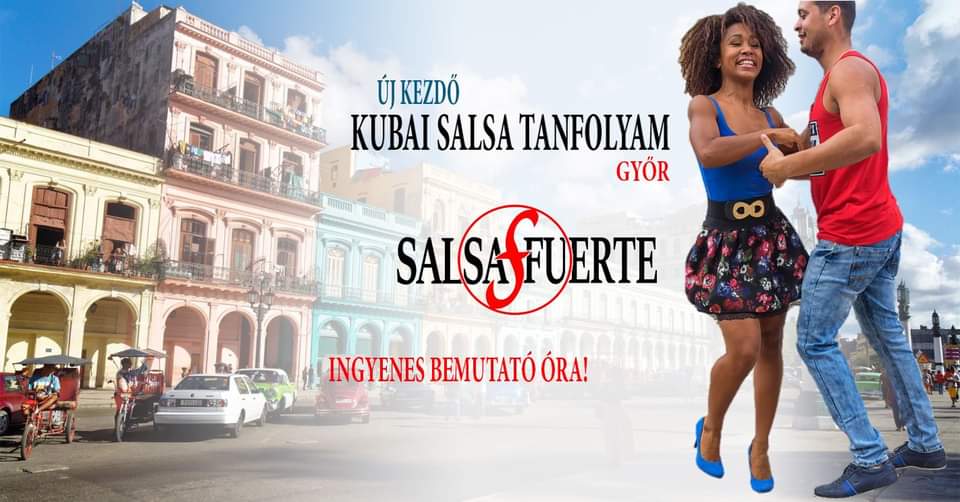 Kezdő kubai salsa tanfolyam-Ingyenes bemutató óra Győrben