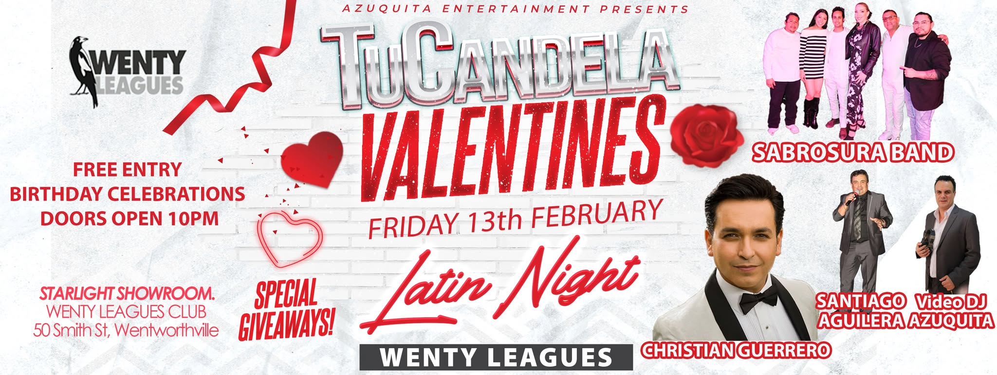 ๐๐ฎ๐๐๐ง๐๐๐ฅ๐ ๐๐๐ญ๐ข๐ง ๐๐ข๐ ๐ก๐ญ ๐ VALENTINES LATIN NIGHT๐ FREE ENTRY