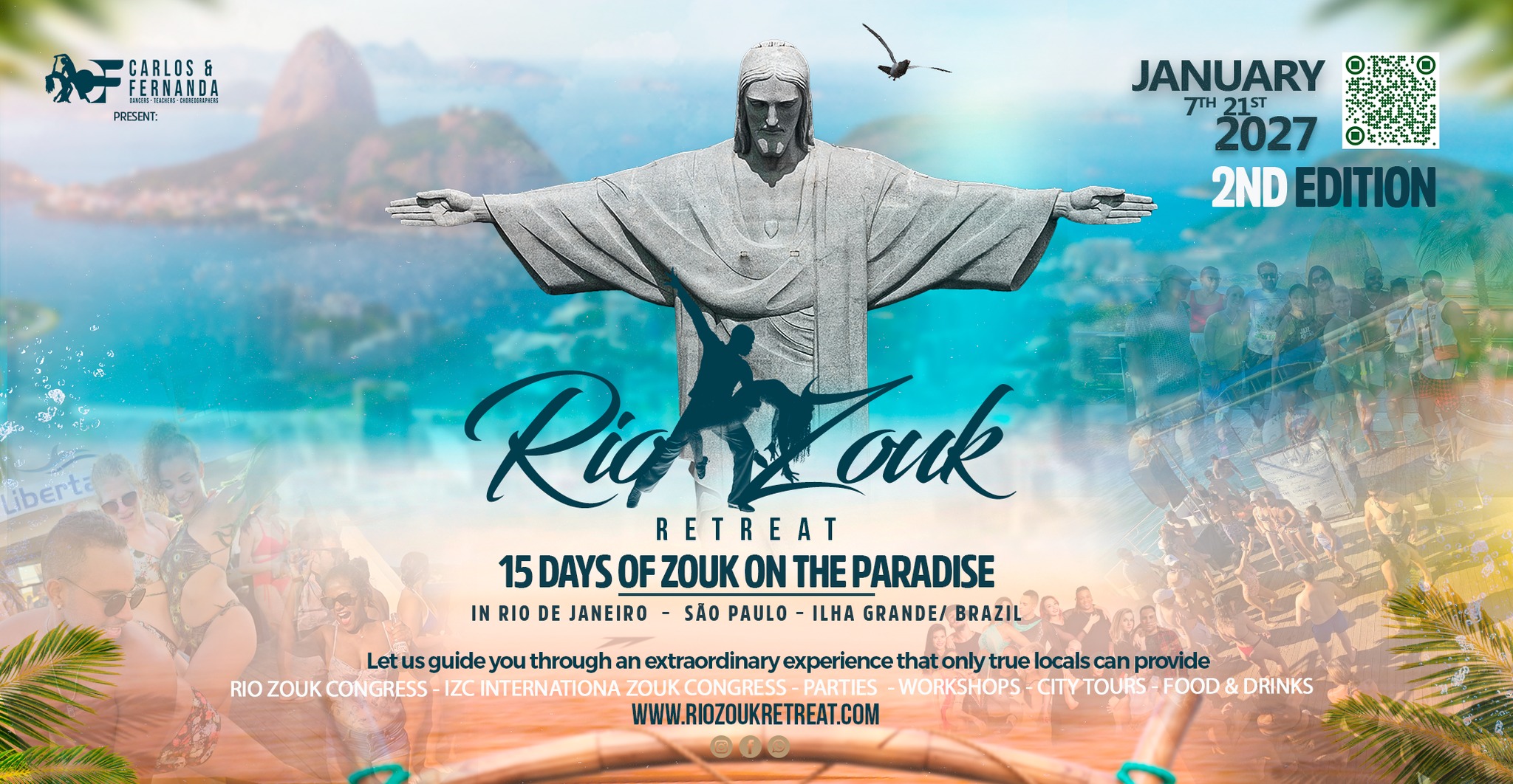 🌴✨ RIO ZOUK RETREAT 2027 15 DAYS OF ZOUK IN BRAZIL ✨🌴