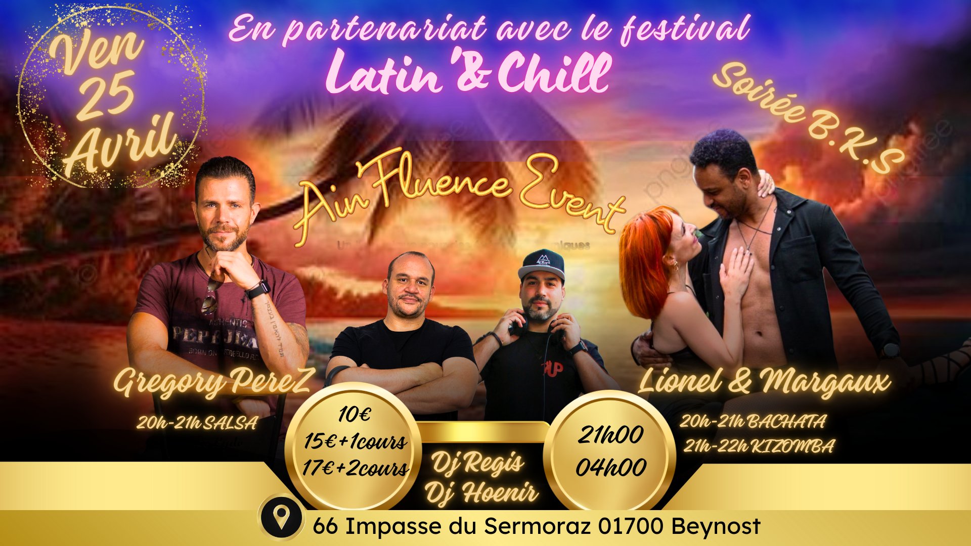 BKS - Ain’Fluence Évent & Latin'Chill