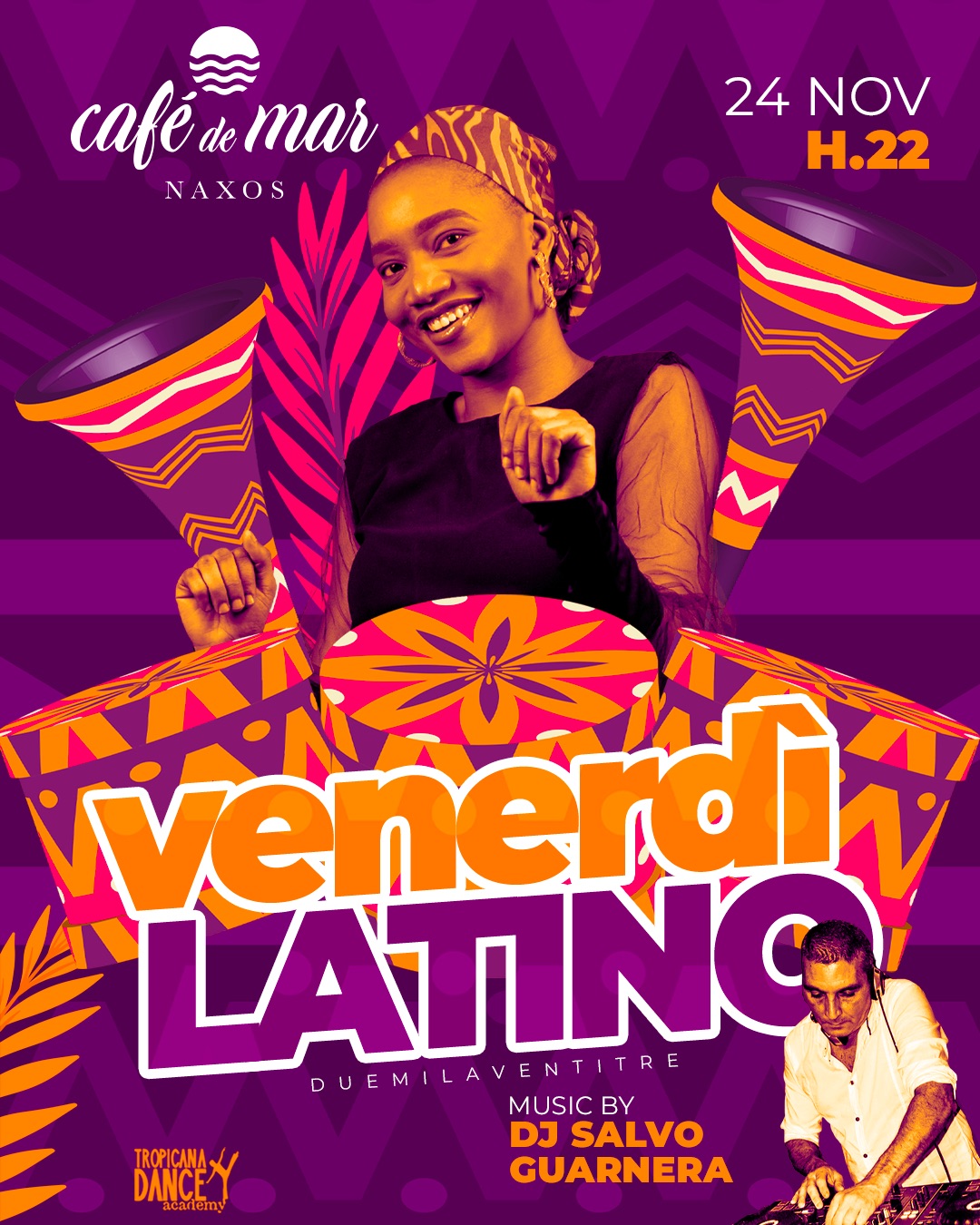 VENERDILATINO! 24Novembre @Café de Mar - GIARDINI NAXOS
