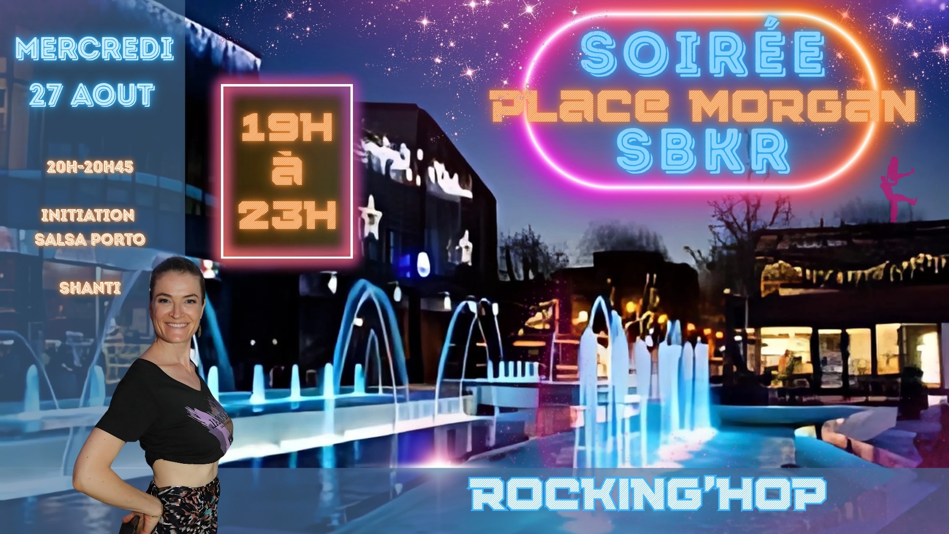 Soirée SBKR gratuite Place Morgan mercredi 27 août