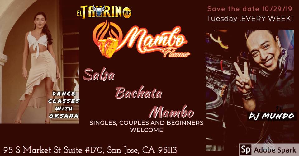 Mambo Flames Salsa Bachata Mambo Dance Social