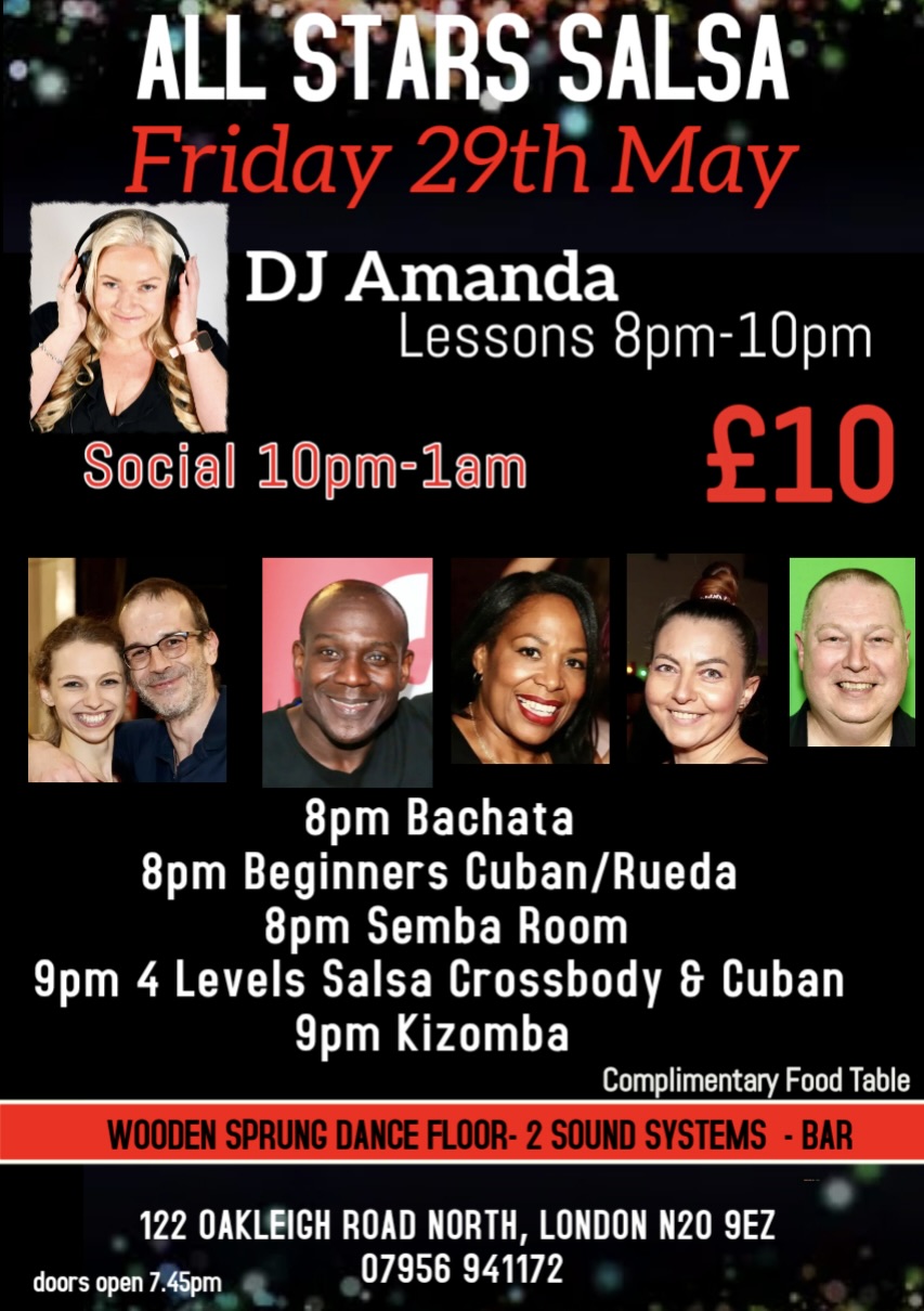All Stars Salsa Friday 29th May