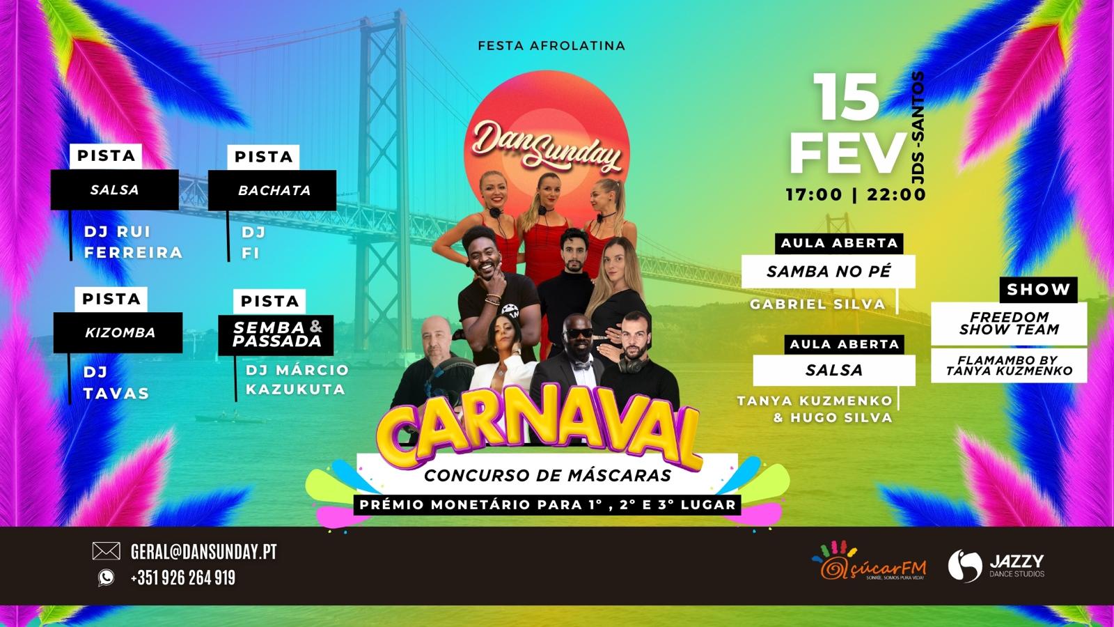 DanSunday Festa Afrolatina 15 FEV CARNAVAL