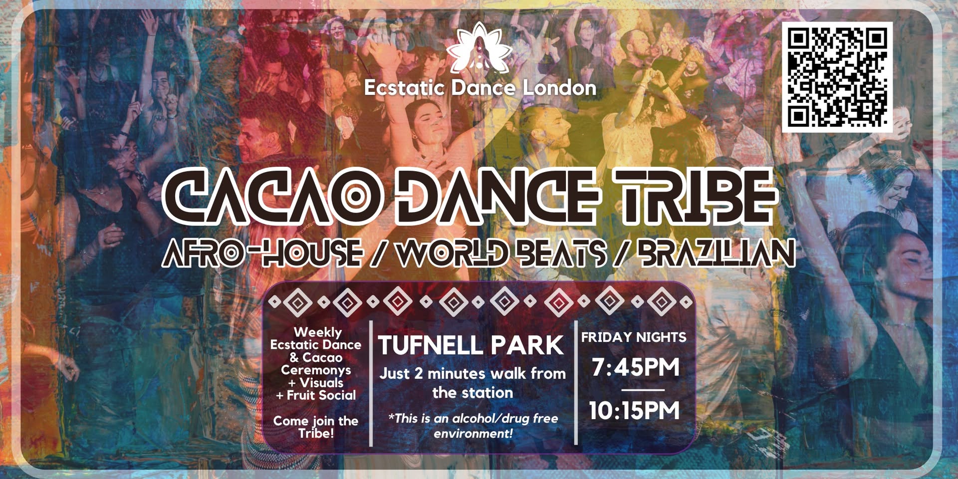 CACAO DANCE TRIBE: Afro-House & World Beats infused Ecstatic Dance & Cacao w Ecstatic Dance London