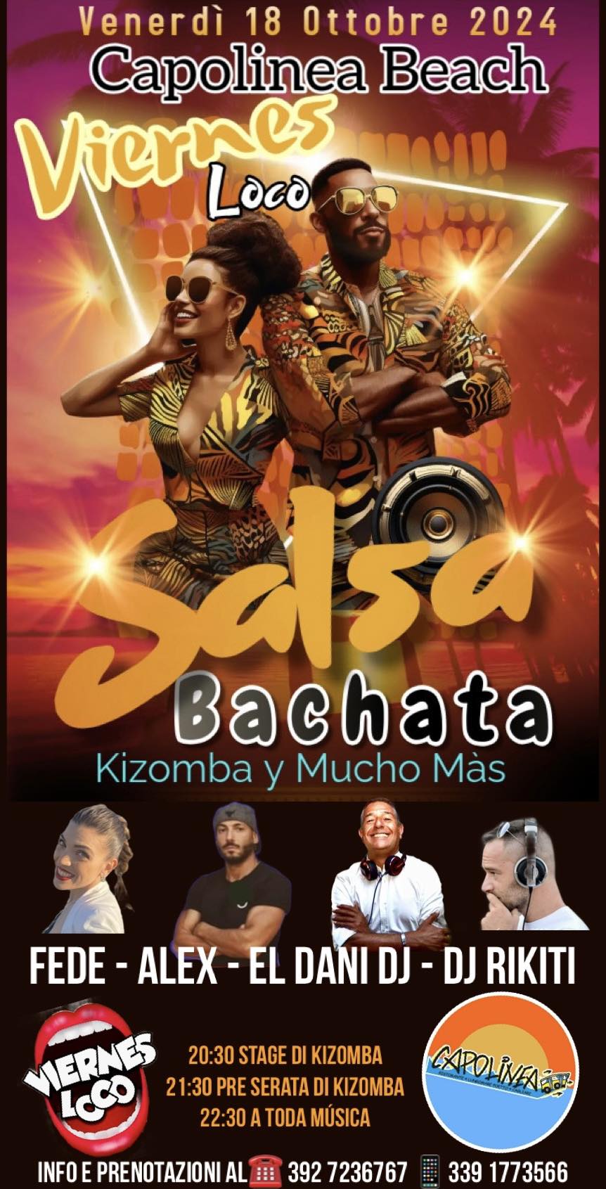 Ven 18 Ott Viernes Loco Capolinea Beach