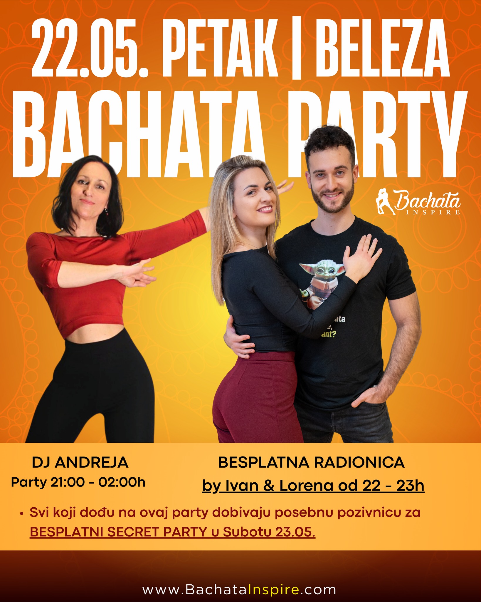 ✅ Bachata Party Petak 22.05. Beleza Bar 🔥Besplatna radionica by Ivan & Lorena