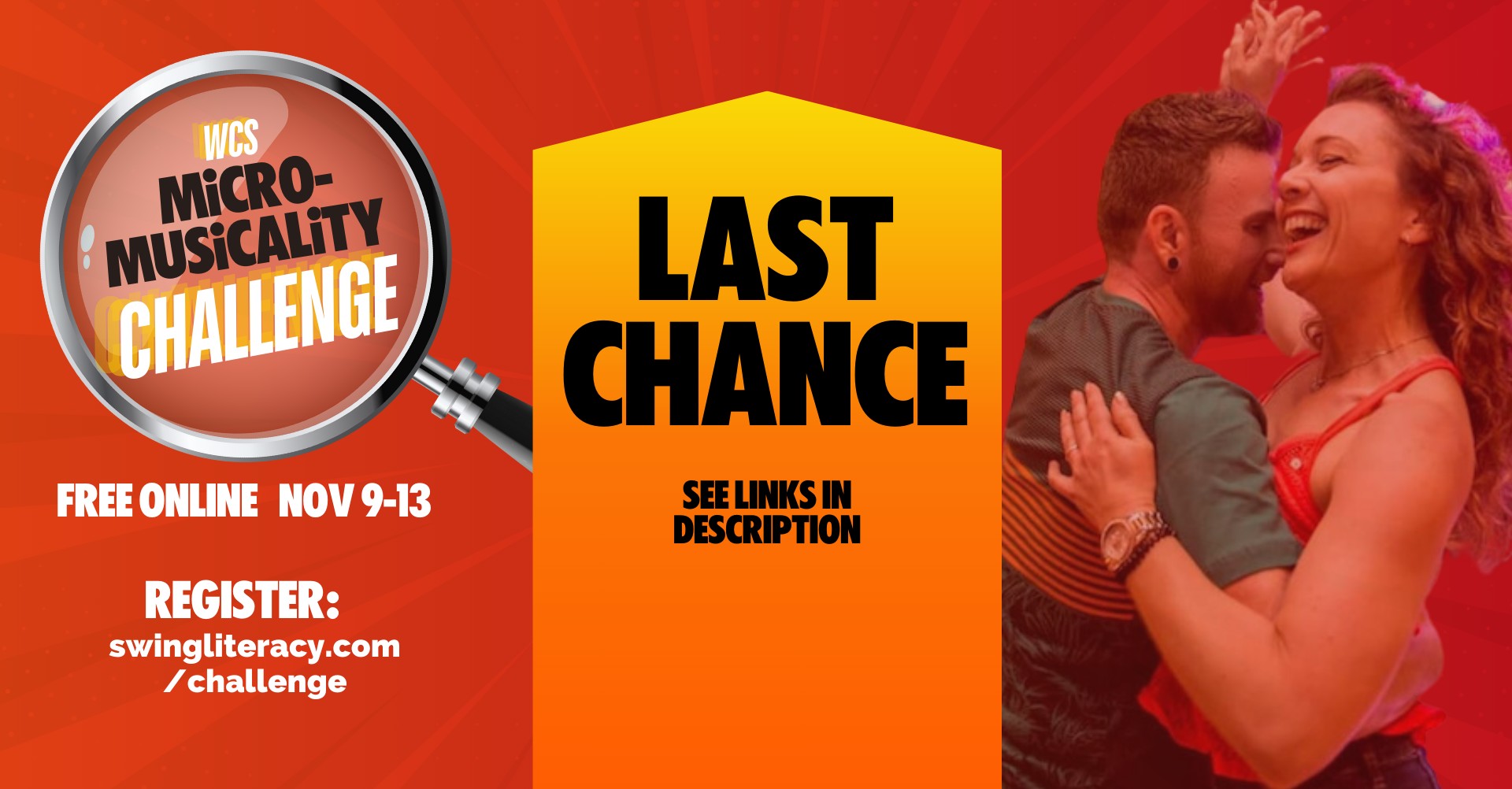 FREE 5-Day WCS Micro-Musicality Challenge - online with Myles & Tessa