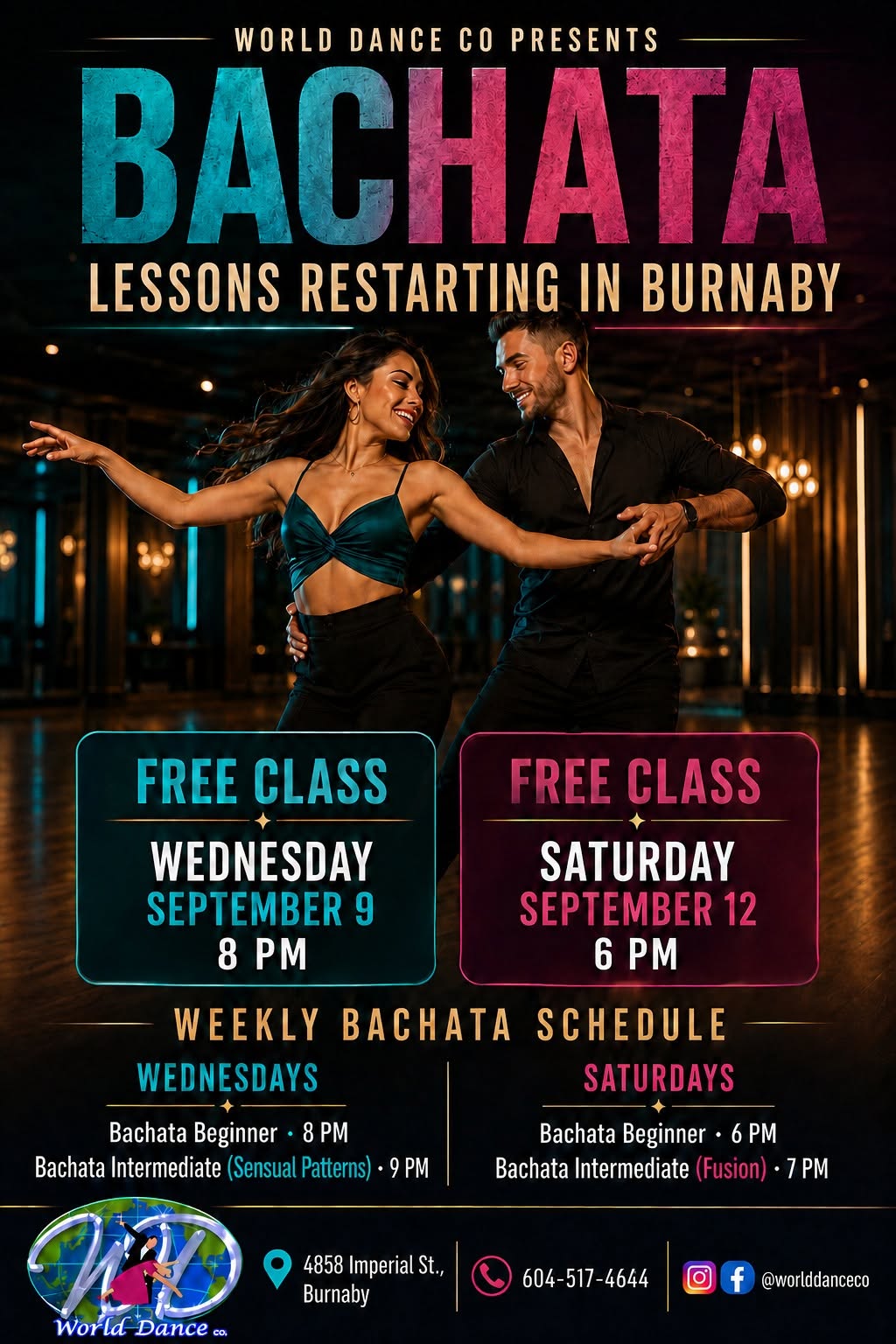 BACHATA CLASSES IN BURNABY