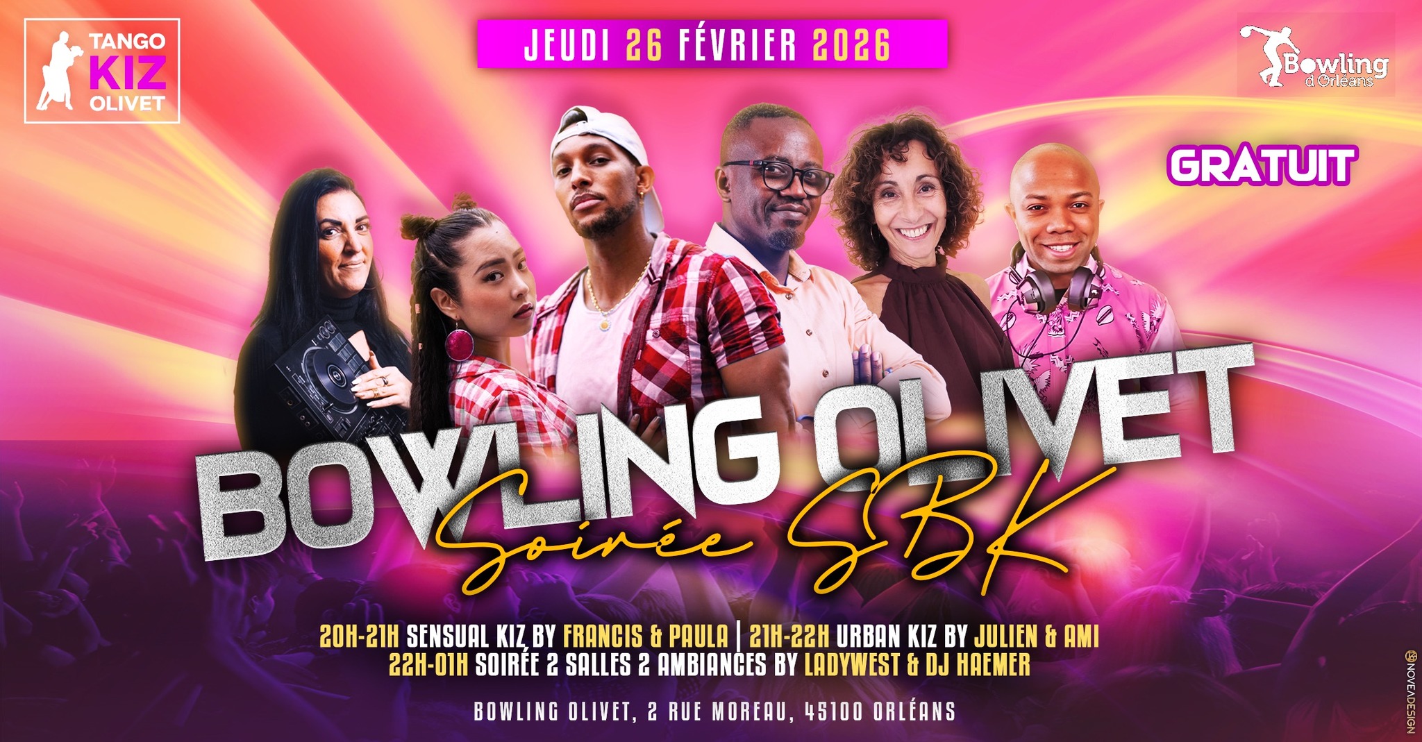 COURS ET SOIRÉE SBK AU BOWLING D’OLIVET