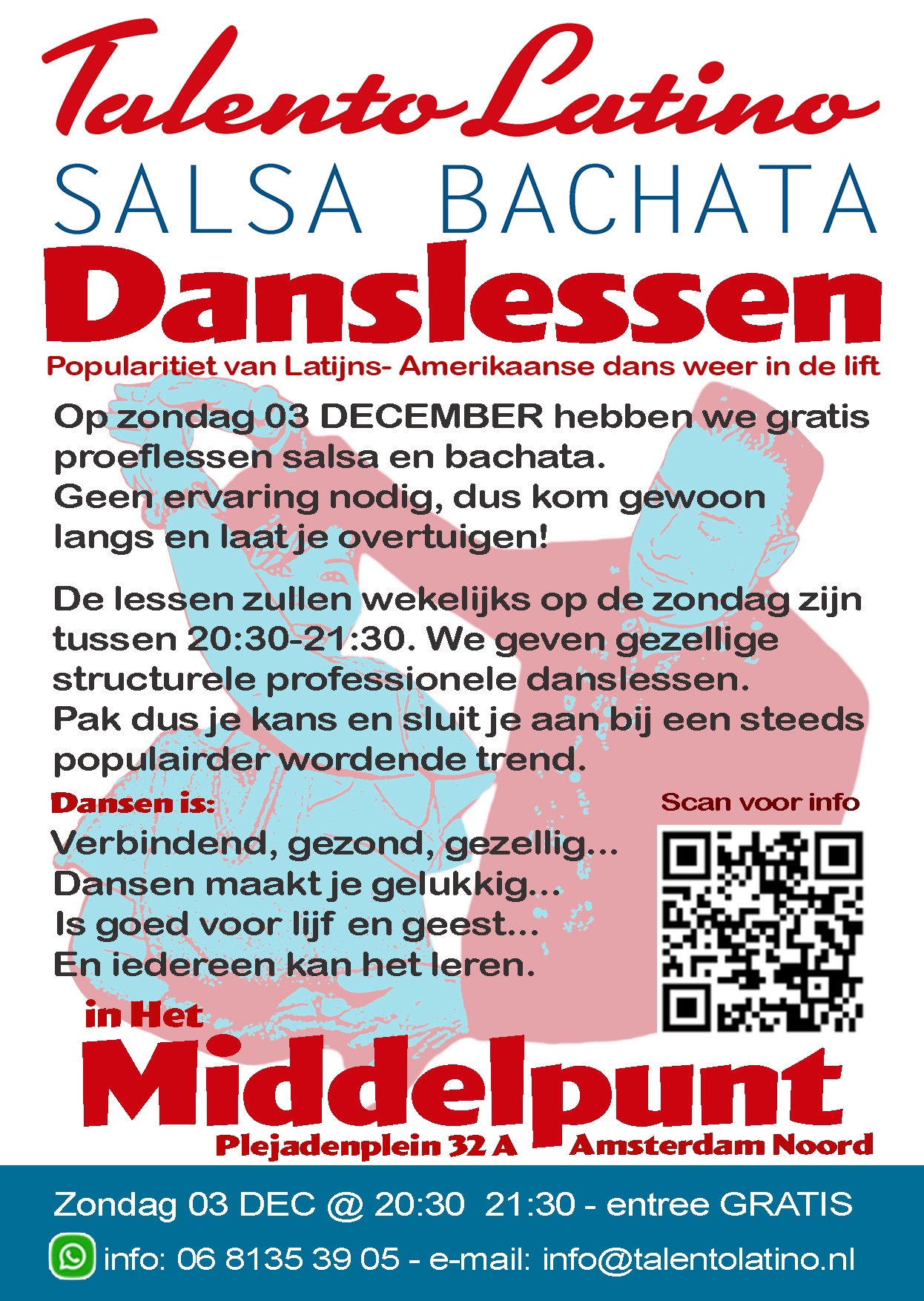 DANSLESSEN op de Zondagavond in Amsterdam Noord