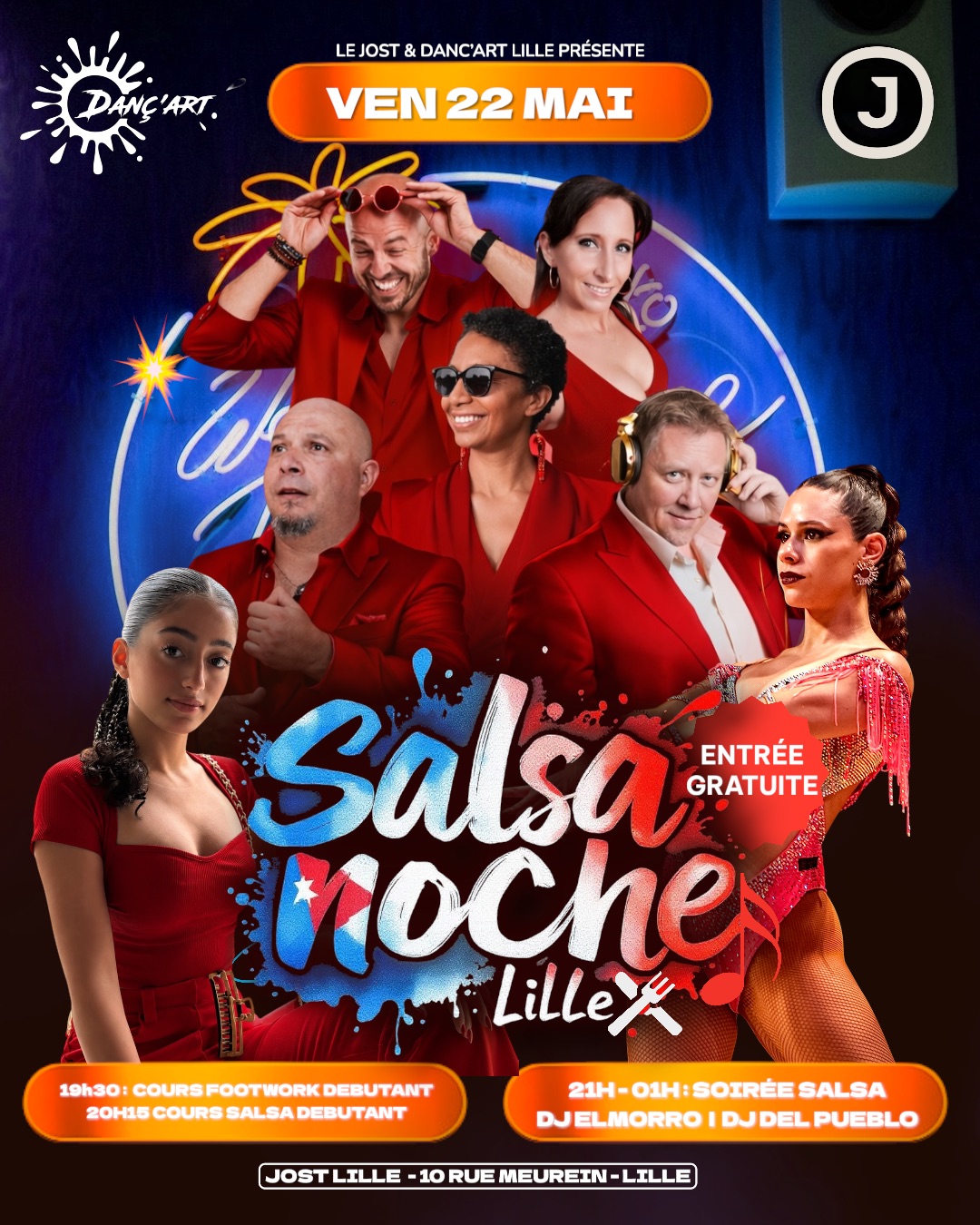 SALSA NOCHE LILLE Cours et soirée Gratuite 💃🕺
