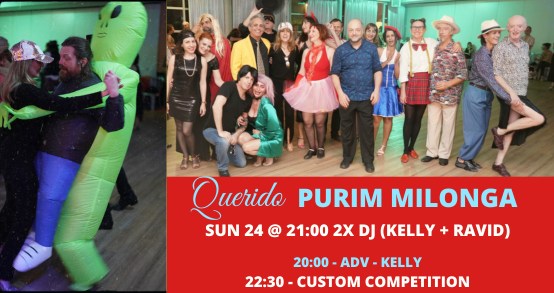 Querido Purim Milonga DJ Kelly + DJ Ravid