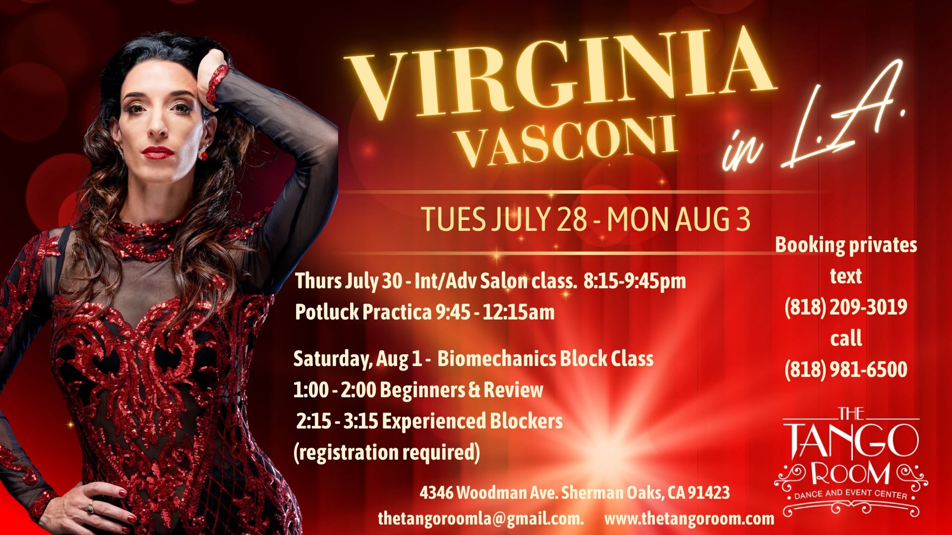 SUMMER HEATS UP with VIRGINIA VASCONI in L.A.!
