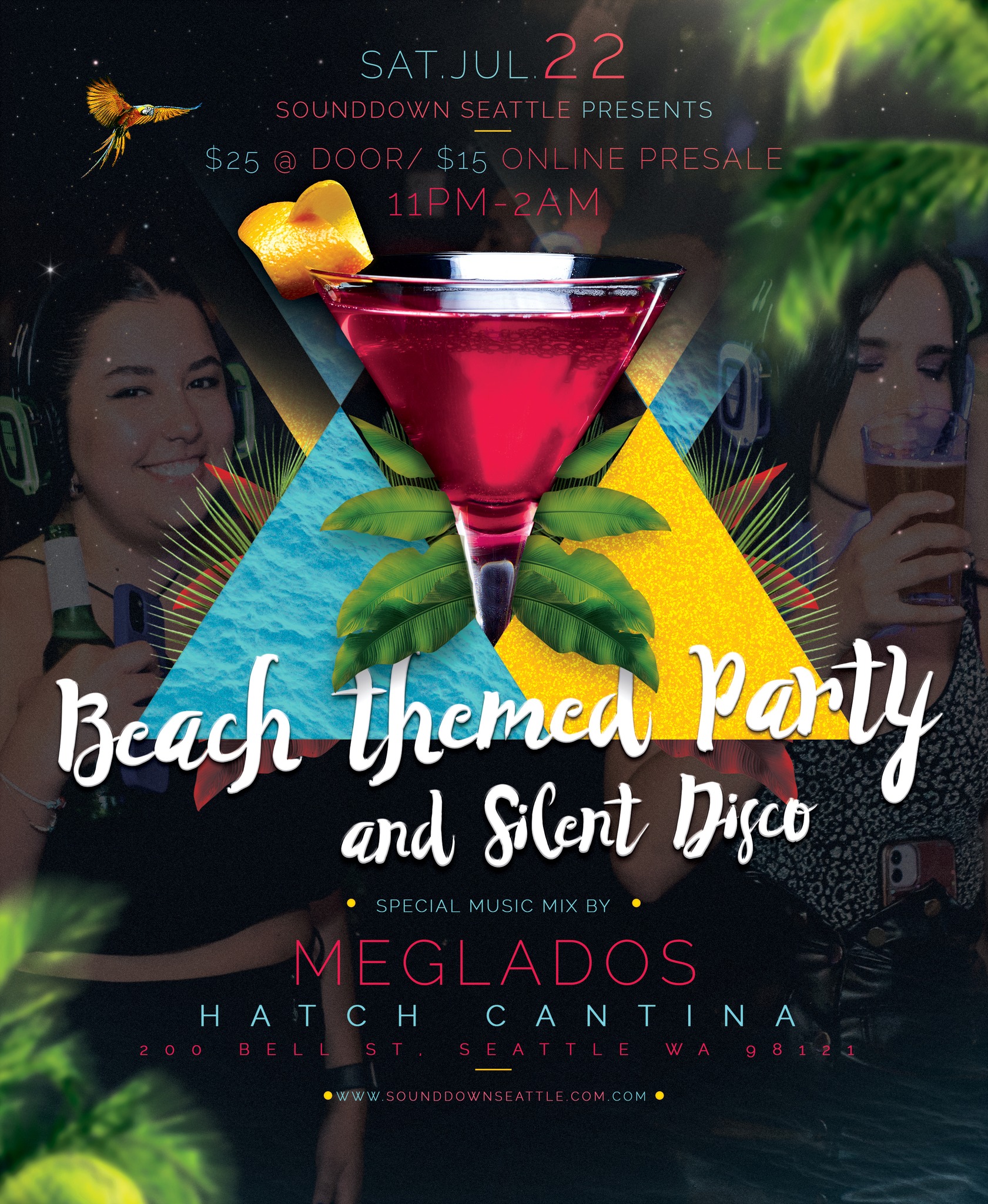 Beach Theme Party and Silent Disco