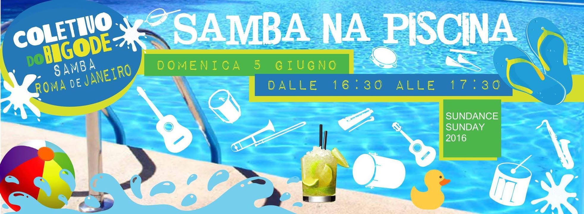 Samba in piscina - Coletivo do Bigode Live at Sundance Sunday