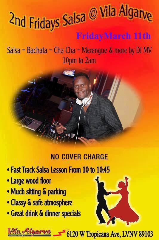 No Cover - 2nd Fridays Salsa at Vila Algarve
