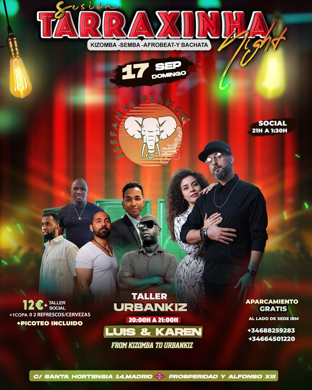 Tarraxinha Night Madrid- From Kizomba to Urbankiz