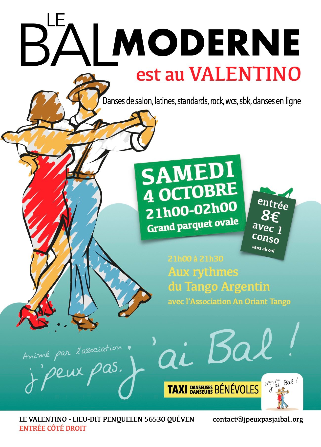 Bal Moderne au Valentino, animation Tango argentin