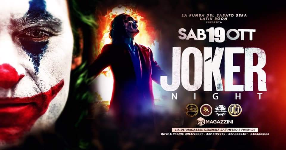 LATIN BOOM PRESENTA JOKER NIGHT LA RUMBA DEL SABATO SERA