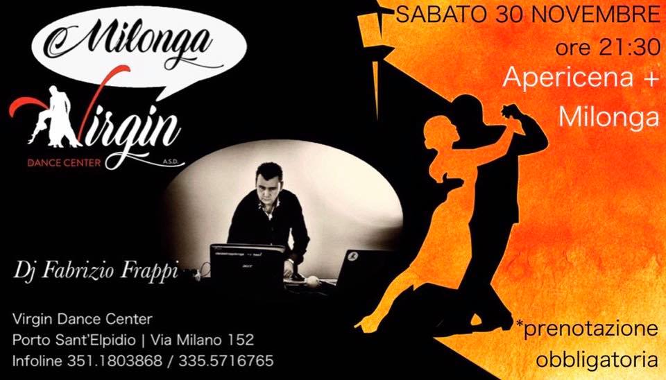 Milonga Virgin Sabato 30 Novembre 2019