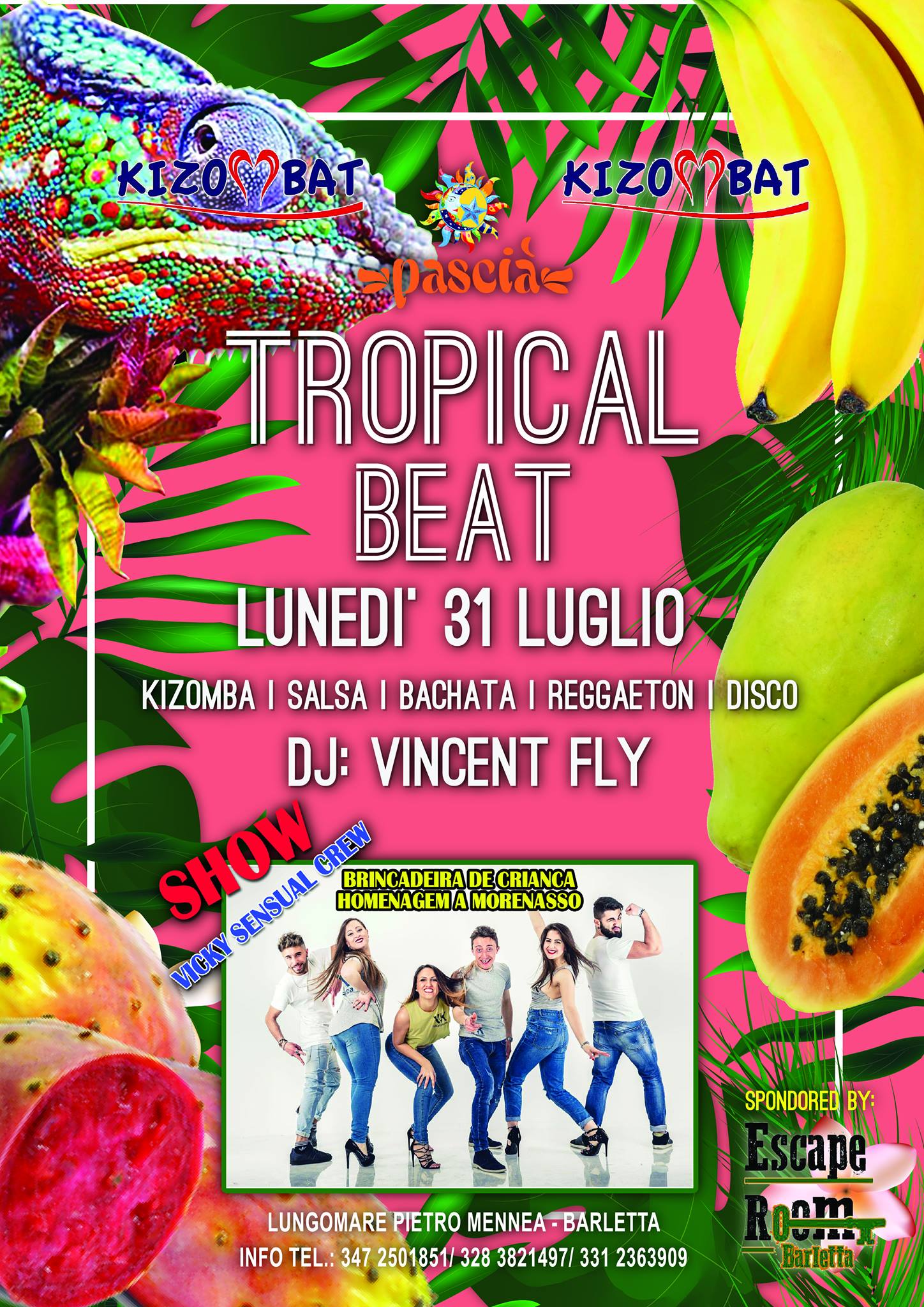 Tropical Beat - Lunedì 31 Luglio