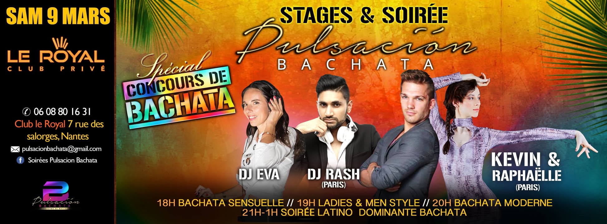 Stages & Soirée Pulsacion Bachata#29 Kevin&Raphaëlle Concours