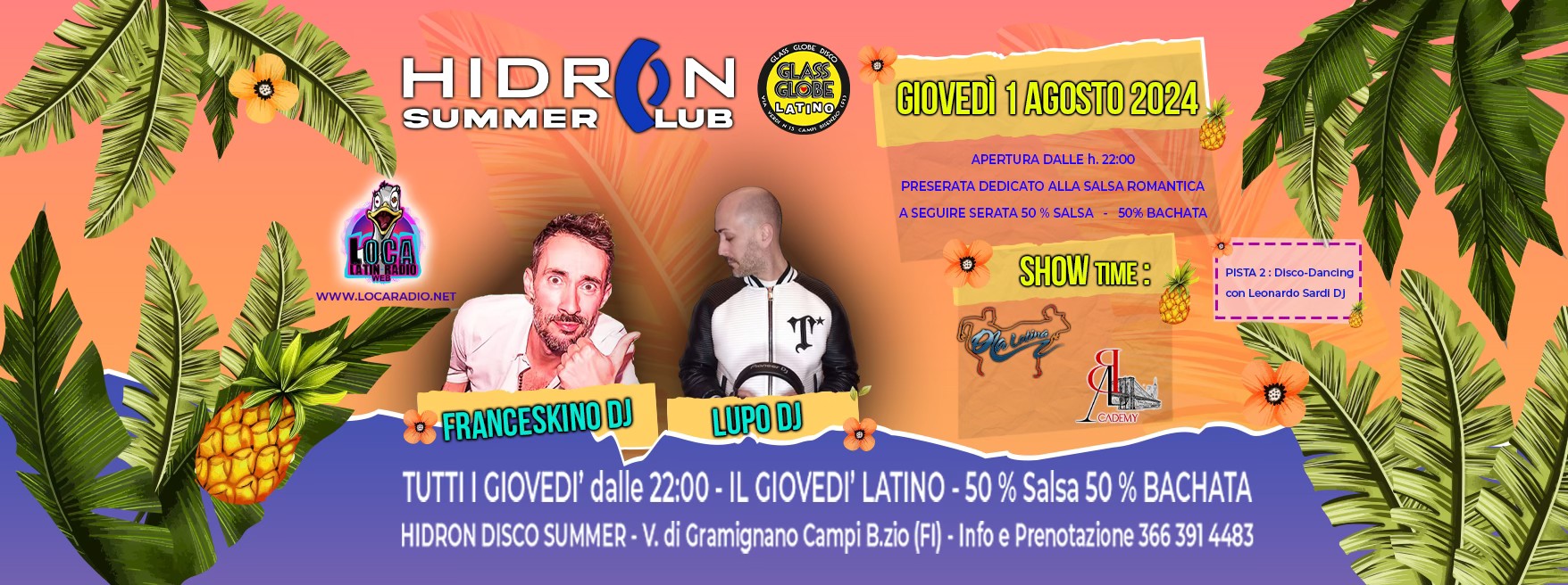 HIDRON LATINO Il Giovedรฌ 2024 - 1 Agosto '24