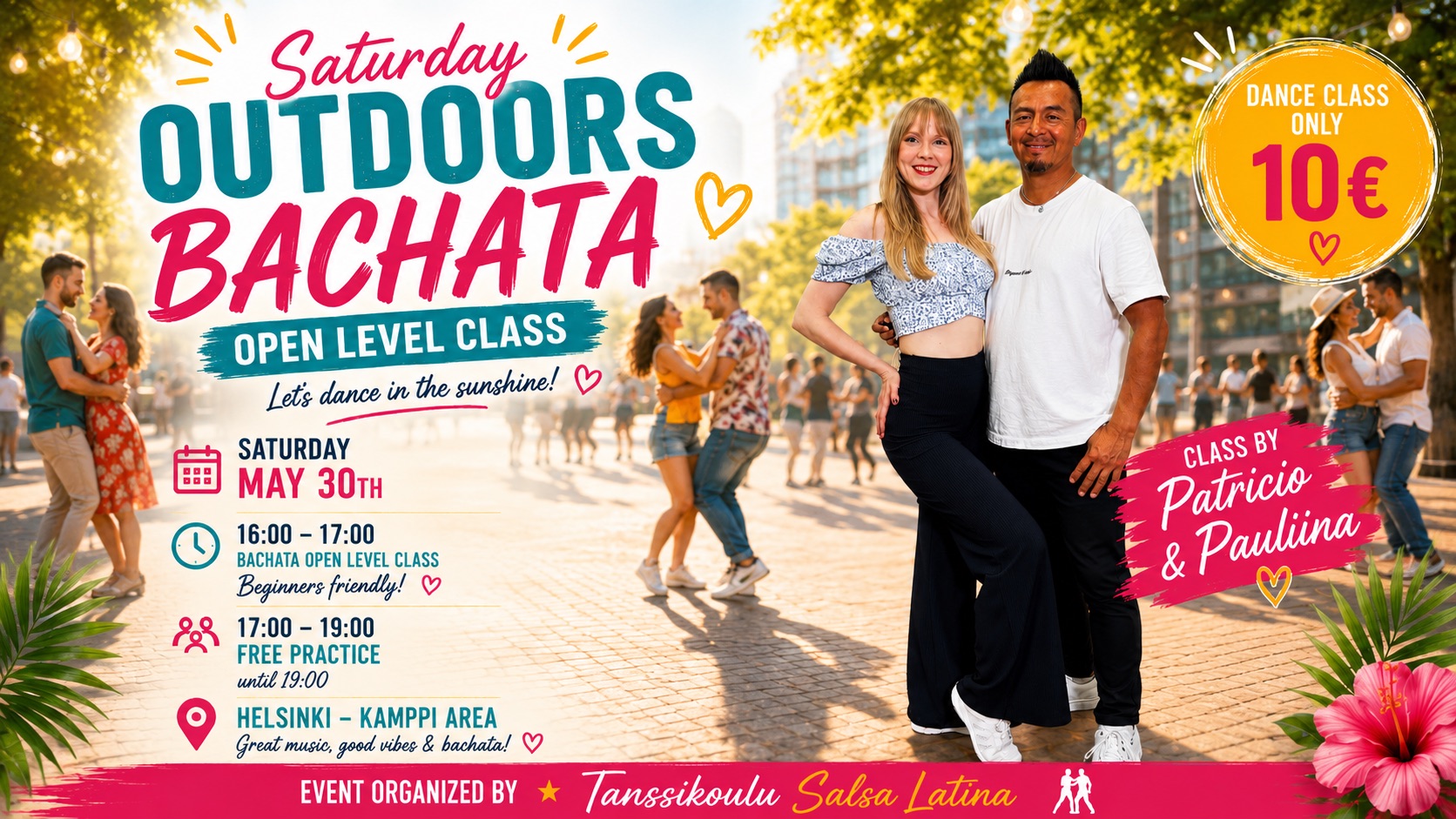 Saturday Outdoors Bachata Class and free Party