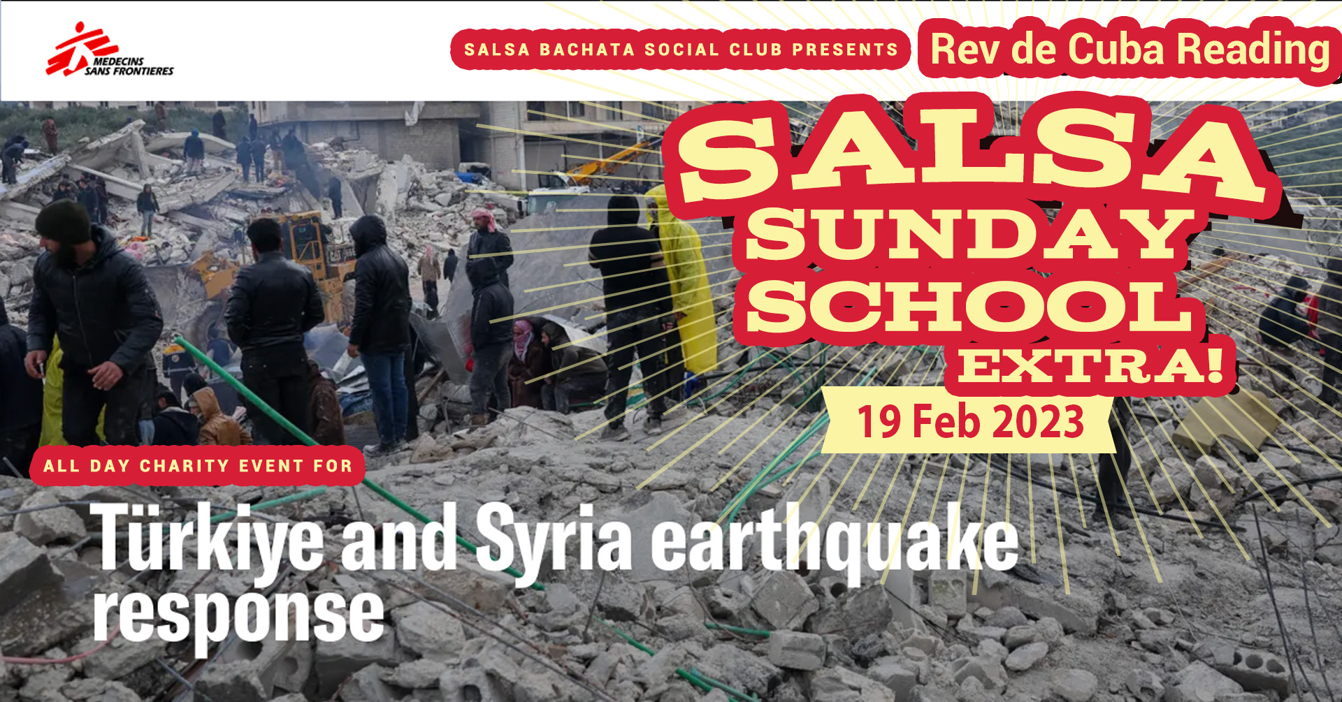 Sunday School Extra Charity Fundraiser for Syria Turkey Earthquake Relief
