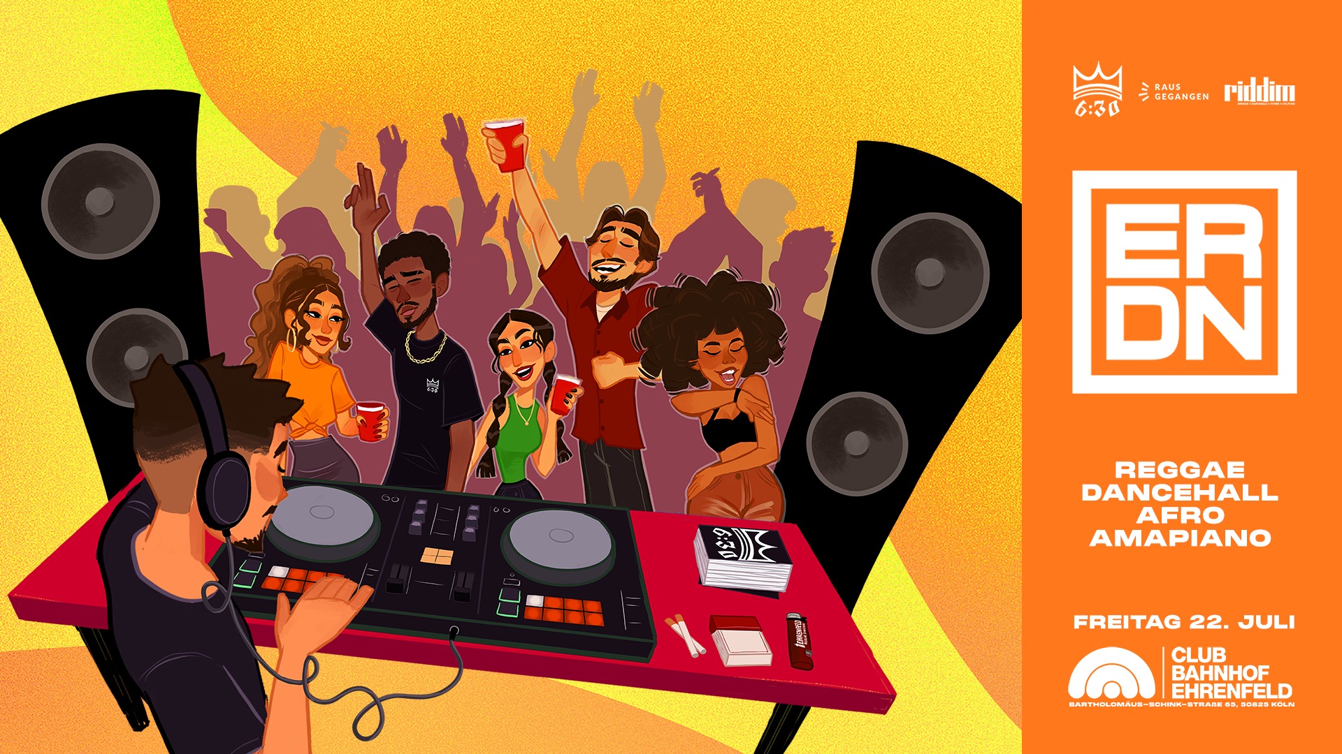 Ehrenfeld Reggae Dancehall Night at CBE • 22.07.22 • 2 Floors