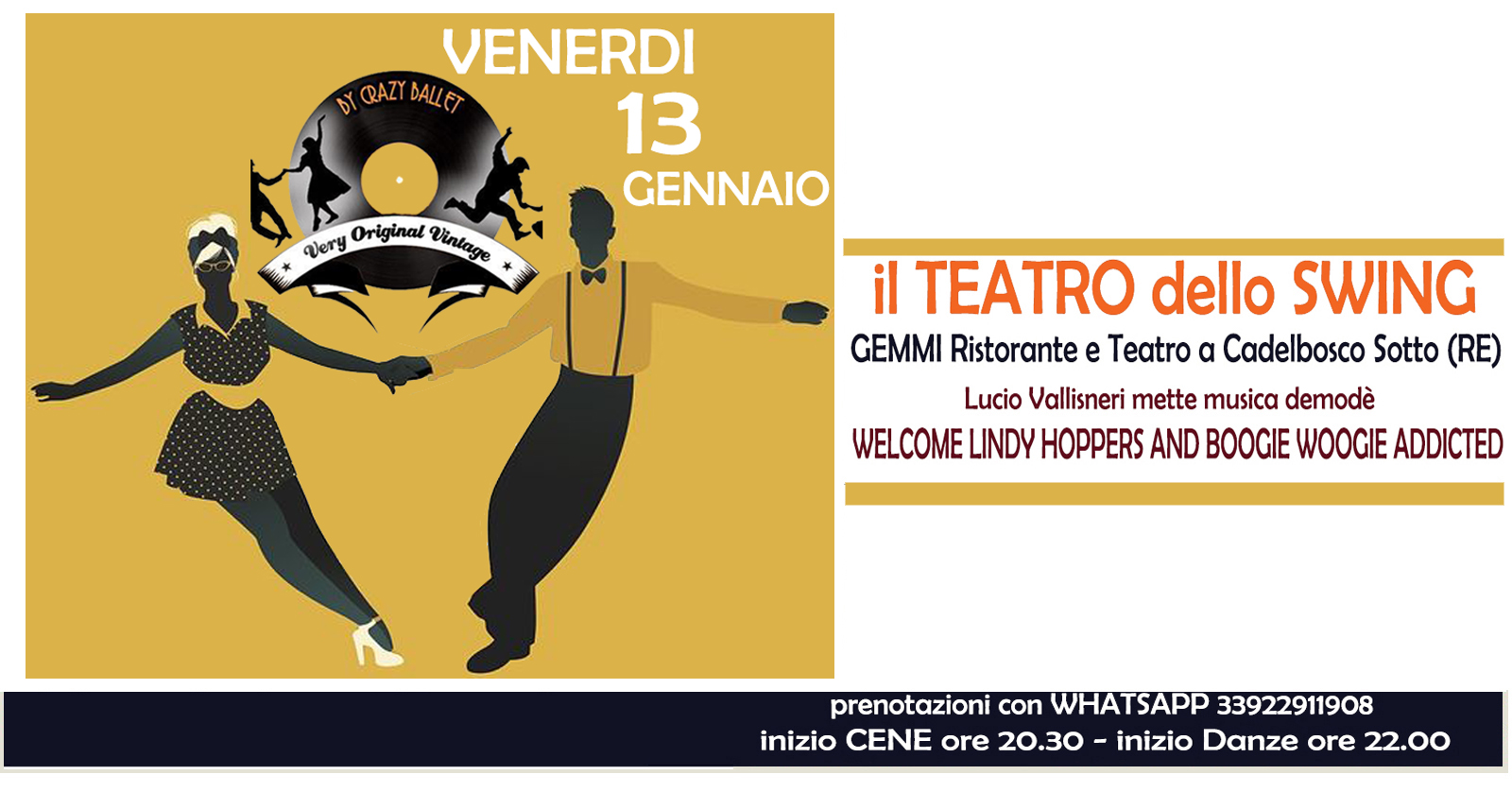 Il Teatro dello Swing, si Swinga e si Rock'n'Rolla con Lucio Vallisneri
