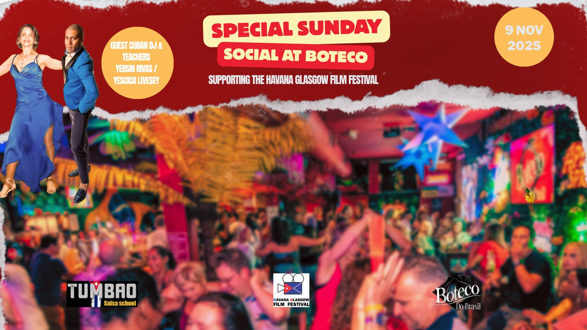 Special Sunday Social - SALSA & BK - with professional Cuban dancers