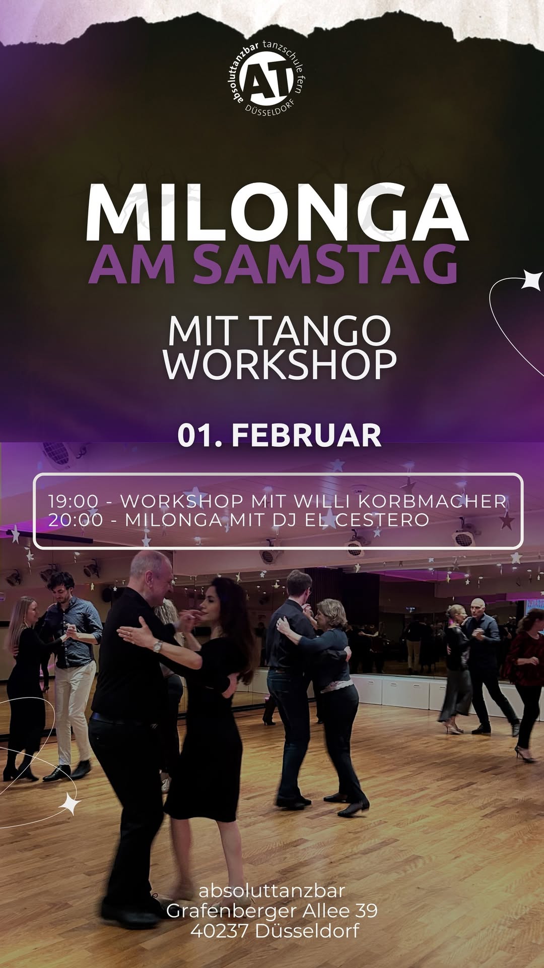 MILONGA am Samstag mit Tango Workshop