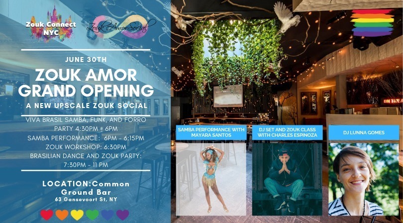 Zouk Amor Grand Open - Post Pride Parade Social in Meatpacking!