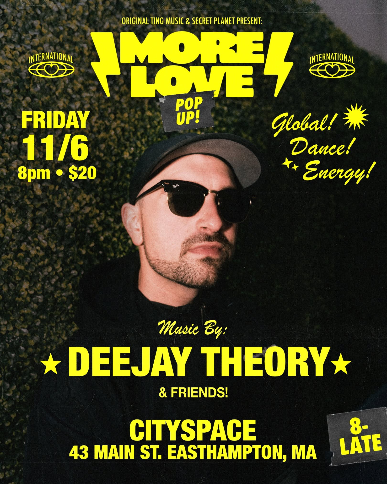 MORE LOVE POP-UP W DEEJAY THEORY @ CITYSPACE