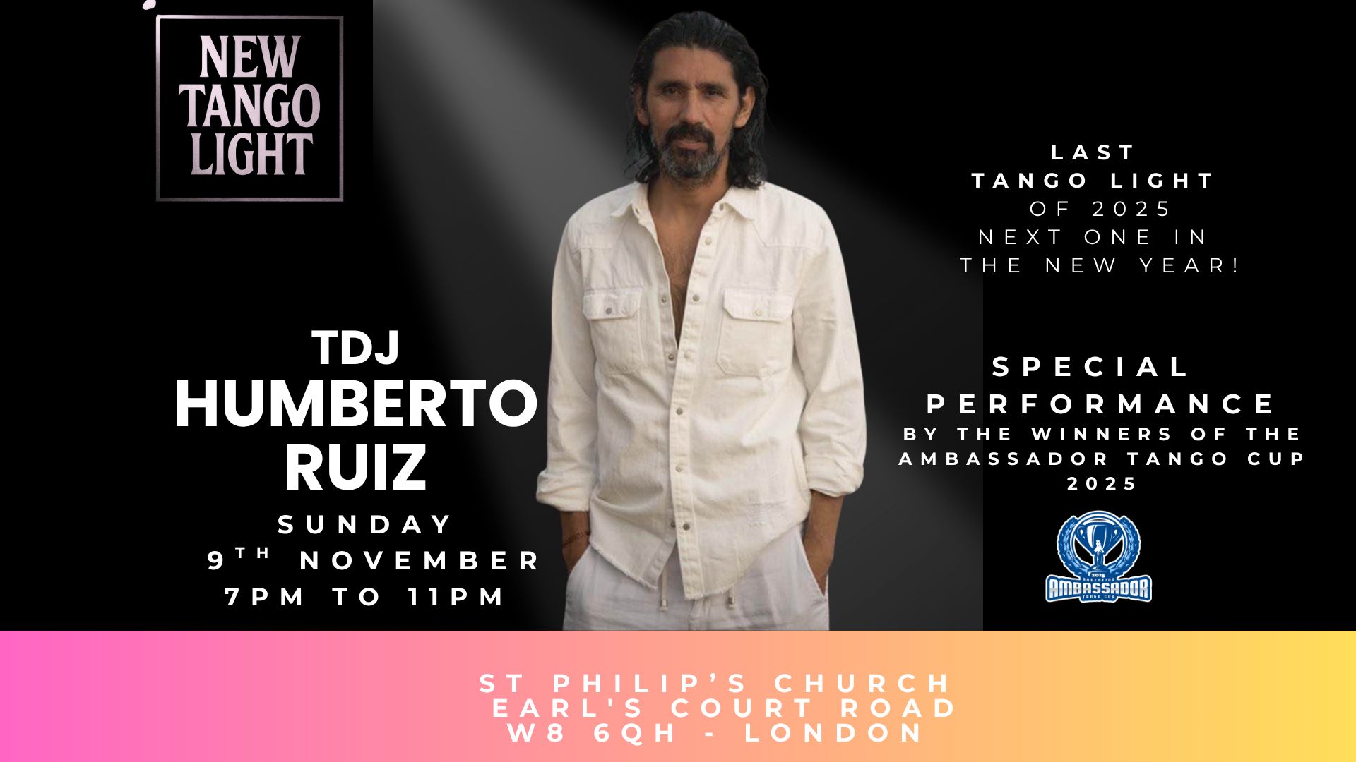 Big Tango Party @ The Light Humberto DJing & Special Performances!