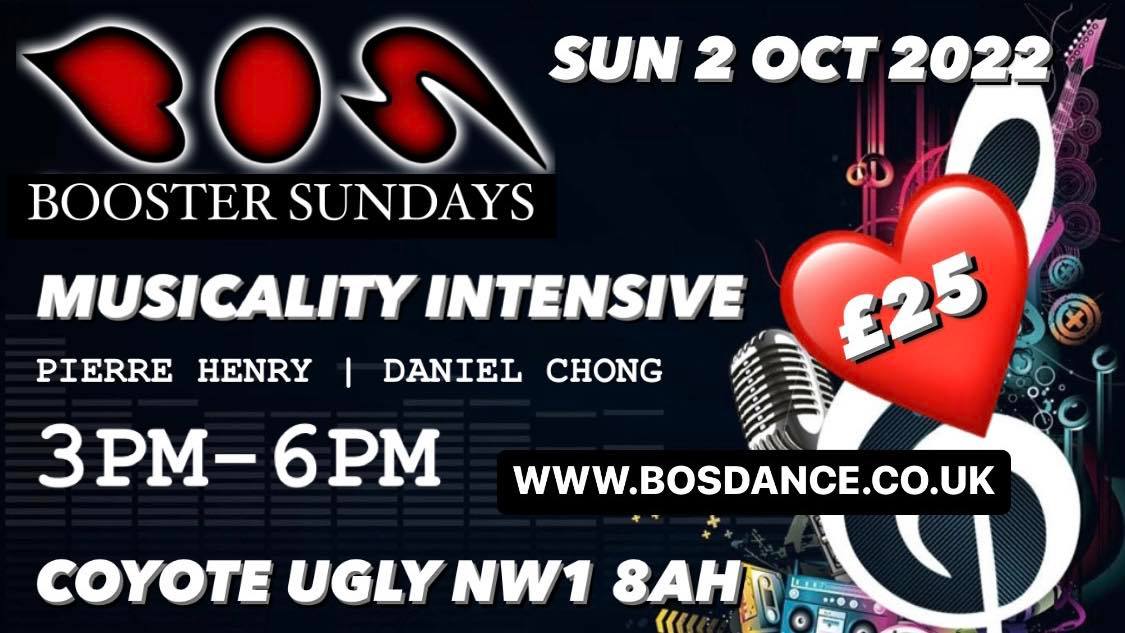 3hrs Musicality Intensive - BOS BOOSTER SUNDAY